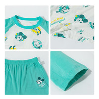 迪士尼宝宝（Disney Baby）春季男女儿童家居服舒适保暖睡衣 ZD1ET008松柏绿 140