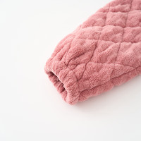 芬腾 睡衣女冬季长袖新款三层夹棉珊瑚绒保暖家居服套装 椰果粉 M