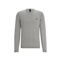 雨果博斯（HUGO BOSS）男士秋冬保暖简约针织毛衣50498539 059灰色 L 