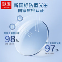潮库万新多屏防蓝光超薄镜片 高品质树脂防辐射近视镜片 万新合集一 55001-亮黑 万新1.60防蓝光镜片0-800