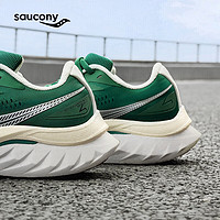 Saucony索康尼啡速4竞速训练跑步鞋女透气马拉松缓震回弹运动鞋绿40