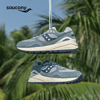 索康尼 saucony SHADOW 6000RE男女运动休闲鞋情侣复古百搭运动鞋兰灰44