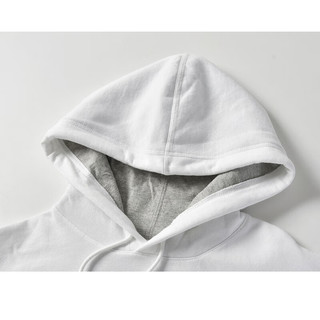 Champion美版潮牌 ChampionHoodie春季外套 男女情侣卫衣套头帽衫刺绣潮牌 白色套头 S码