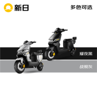 新日 新国标电动车黎明EB续航80km电瓶车家庭代步车助力自行车48V24Ah锂电池战舰灰