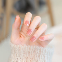 舒羞（SO SHY）0毒指甲油免烤 水蜜桃桃12ml 裸色粉色美甲快干显手白