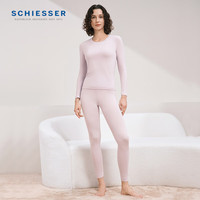 舒雅(SCHIESSER)款50S莫代尔柔软轻打底长袖长裤保暖秋衣秋裤套装E5/24096W 女士E0/24257W浅紫 L
