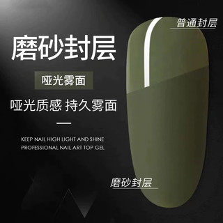 SweetCoolDou磨砂顶油指甲油封层哑光效果指甲油免烤快干不可撕拉12ml