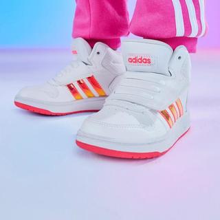 阿迪达斯 adidasHOOPS MID 2.0 I中帮户外百搭休闲鞋童鞋魔术贴鞋