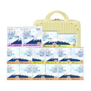淘淘氧棉 天山白消毒级纯棉卫生巾扇尾14包134片