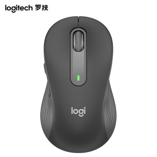 罗技 M650L 2.4G蓝牙双模 无线鼠标 2000DPI 黑色