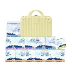 淘淘氧棉 天山白消毒级卫生巾纯棉日夜组合13包112片