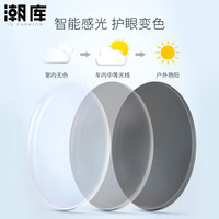 潮库万新变色超薄防蓝光镜片 高品质树脂近视镜片合集 20120-玫金 1.60万新防蓝光0-800°
