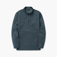 可隆 KOLON SPORT男子半拉链基础款简约舒适长袖T恤JWTBA23131DTE 深蓝 95