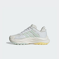 adidas 阿迪达斯 千层鞋 MAXXWAVY HALO防滑厚底休闲老爹鞋阿迪达斯轻运动 晶白/亚麻绿/黄 36.5