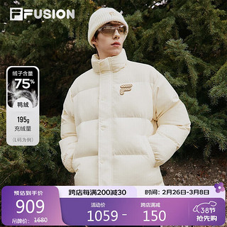 FILA FUSION 斐乐潮牌羽绒服2024冬季情侣运动服保暖外套男女