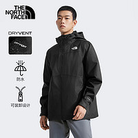 THE NORTH FACE 北面 冲锋衣男三合一抓绒内胆户外防水外套25|8AV7 4H0/宇宙黑 M /170