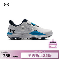 安德玛 UNDERARMOUR）Drive Pro BOA男子宽版运动高尔夫鞋3027088 白色100 44