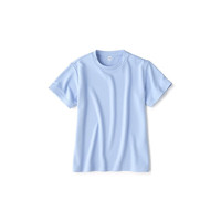 無印良品 MUJI（無印良品 ）大童 易干 短袖T恤 儿童童装 CBE06A3S 浅蓝色 150