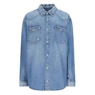 Classic Collar Long Sleeve Denim Shirt