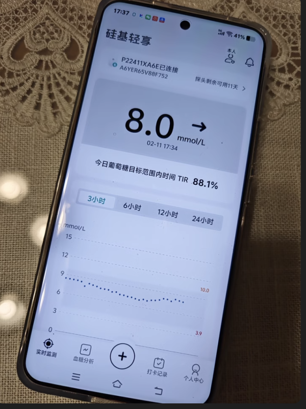硅基动感 87元可以体验14天!动感血糖仪,爷爷的“隐形健康管家”