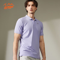 奥索卡 OZARK GEAR户外短袖POLO衫男2024夏季潮流时尚简约透气棉T恤上衣359534 浅紫/深紫-025 XL/180