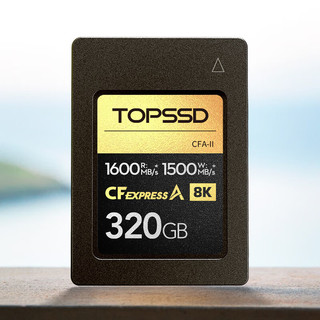 天硕（TOPSSD）CFE-A储存卡CFA高速存储卡1600MB/S三防8K视频索尼相机内存卡160G/320G 320GB【送卡盒】