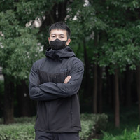 土拨鼠Marmot美鼠男款ROM户外弹性连帽gtx防风耐磨透气软壳m2秋冬 黑色 美码S建议120-140斤
