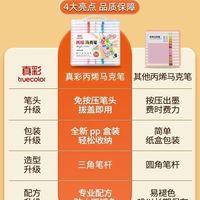 真彩 truecolor丙烯马克笔美术防水不透色彩笔手绘画涂鸦笔