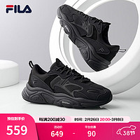 FILA Heritage Running系列 MARS II 男子跑鞋 F12M141116F-BK 黑色 43