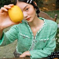 5+ Five Plus女装法式小香风外套女长袖气质短款