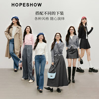 红袖复古绞花毛针织衫春季2025女装正肩圆领休闲百搭气质开衫上衣 花灰40A4（3.8） XL