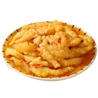 瘾食蒜香无骨鸡爪2斤罐装1Kg  去骨凤爪休闲零食 四川特产源头直发