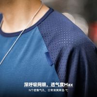 马登 MADEN工装 美式休闲撞色长袖T恤男春季网眼透气运动套头上衣打底衫