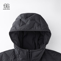 /可隆 KOLON SPORT轻量羽绒服 男子便携防风保暖露营连帽鹅绒夹克 LHDJ4WTK31-CC