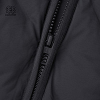 /可隆 KOLON SPORT轻量羽绒服 男子便携防风保暖露营连帽鹅绒夹克 LHDJ4WTK31-CC 炭黑 L 175/96A