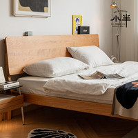 小半实木床樱桃木1.5m日式1.8米主卧床家用小户型千寻床mini 千寻床mini 1.5M 樱桃木