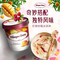 Häagen·Dazs哈根达斯（Haagen-Dazs）草莓芝士+芒果树莓冰淇淋双桶组合 海外 雪糕920ml