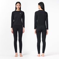 伯希和保暖功能内衣男女加绒秋冬户外滑雪套装登山打底秋衣秋裤肌底衣 铁锈灰【男款】 XXXL