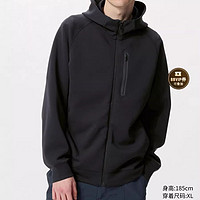 优衣库 UNIQLO 男女装弹力快干连帽拉链运动开衫/长袖卫衣新款477284