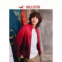 HOLLISTER25春季红色美式复古针织毛衣外套男装KI320-4069 红色 S (175/92A)