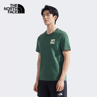 THE NORTH FACE 北面 25春夏北面短袖T恤男女同款户外舒适透气印花纯棉运动T恤8EY8 HCH XL