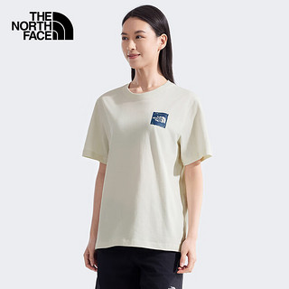 THE NORTH FACE25春夏北面短袖T恤男女同款户外舒适透气印花纯棉运动T恤8EY8 QLI XL