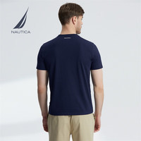诺帝卡(NAUTICA)【商场同款】男装夏季款休闲纯棉柔软亲肤短袖圆领T恤男TO2122