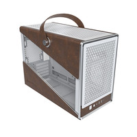 京品鹿Heritage PRO豪华版皮革提手电脑机箱 支持MATX主板/ATX电源/360水冷/40CM显卡/Type-c Heritages标准款白(不带风扇)