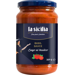 la sicilia lasicilia进口意大利面酱番茄罗勒意面酱 350g