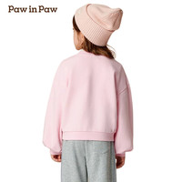 PawinPaw卡通小熊童装24年秋冬女童圆领灯笼袖卫衣 Pink粉红色/25 150