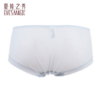 夏.娃.之.秀(EVE'S MAGIC)内裤女纯色轻薄款透气舒适包臀中腰柔软裸感女生三角短裤衩底裤 银灰(K3649) 1条 L