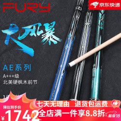 威利 FURY AE 大风暴1/2分体大头九球桌球杆 大风暴AE-11