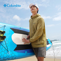 Columbia【蒋奇明同款】哥伦比亚男UPF50防晒衣皮肤衣露营旅行外套XE4920 327橄榄绿 2XL (190/104A) 327（24）橄榄绿 XXL(190/104A)