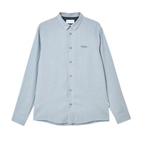 杰克·琼斯（JACK&JONES）25年男装长袖衬衫男垂感天丝亚麻男士衬衣商务休闲内搭外穿刺绣